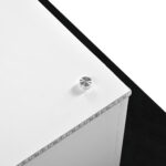 Coffee Table Made of High-Gloss Glass, Movable Coffee Table with Swivel Casters - Image 22