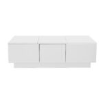 High-Gloss Living Room Coffee Table with Push-Pull Storage Structure, Double-Sided Drawers - Image 19