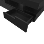 Coffee Table with High-Gloss Surface, LED Light Strip, Four Drawers Front and Back, Large Storage Space - Image 13