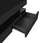 Coffee Table with High-Gloss Surface, LED Light Strip, Four Drawers Front and Back, Large Storage Space - Image 15