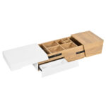 Extendable Coffee Table, Living Room Table with Drawers, Side Table with Color-Block Structure - Image 24