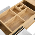 Extendable Coffee Table, Living Room Table with Drawers, Side Table with Color-Block Structure - Image 29