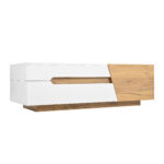 Extendable Coffee Table, Living Room Table with Drawers, Side Table with Color-Block Structure - Image 3