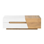 Extendable Coffee Table, Living Room Table with Drawers, Side Table with Color-Block Structure - Image 30