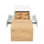 Extendable Coffee Table, Living Room Table with Drawers, Side Table with Color-Block Structure - Image 34