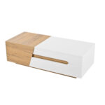 Extendable Coffee Table, Living Room Table with Drawers, Side Table with Color-Block Structure - Image 5