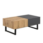 Multi-Functional Modern Sliding Coffee Table with Hidden Storage, High-Quality Wood Material - Image 21