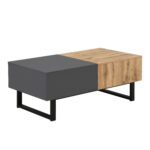Multi-Functional Modern Sliding Coffee Table with Hidden Storage, High-Quality Wood Material - Image 7