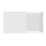 Coffee Table, High-Gloss White. Side Tables, Coffee Tables with Glass and LED Effect
