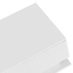 High-Gloss White Coffee Table 100x50x32 cm - with Glass Top and Drawers, Scratch-Resistant, with 1 Drawer - Image 18