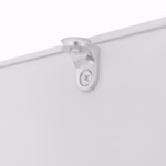 Vysokolesklý biely konferenčný stôl 100x50x32 cm - so sklenenou doskou a zásuvkami, odolný voči poškriabaniu, s 1 zásuvkou – Obrázok 22