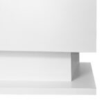 High-Gloss White Coffee Table 100x50x32 cm - with Glass Top and Drawers, Scratch-Resistant, with 1 Drawer - Image 23