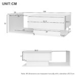 High-Gloss White Coffee Table 100x50x32 cm - with Glass Top and Drawers, Scratch-Resistant, with 1 Drawer - Image 24