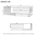 High-Gloss White Coffee Table 100x50x32 cm - with Glass Top and Drawers, Scratch-Resistant, with 1 Drawer - Image 35