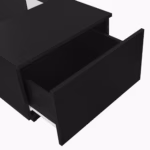 Čierny kávový stôl 100x50x35,5 cm - so sklenenou doskou, LED osvetlením, ovládaním cez aplikáciu, 2 zásuvkami – Obrázok 31