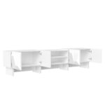 Living Room Set: TV Lowboard, Coffee Table, TV Cabinet, Particle Board Relief, 4 Doors, Open Shelf - Image 17