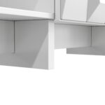 Living Room Set: TV Lowboard, Coffee Table, TV Cabinet, Particle Board Relief, 4 Doors, Open Shelf - Image 19