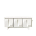 Living Room Set: TV Lowboard, Coffee Table, TV Cabinet, Particle Board Relief, 4 Doors, Open Shelf - Image 26