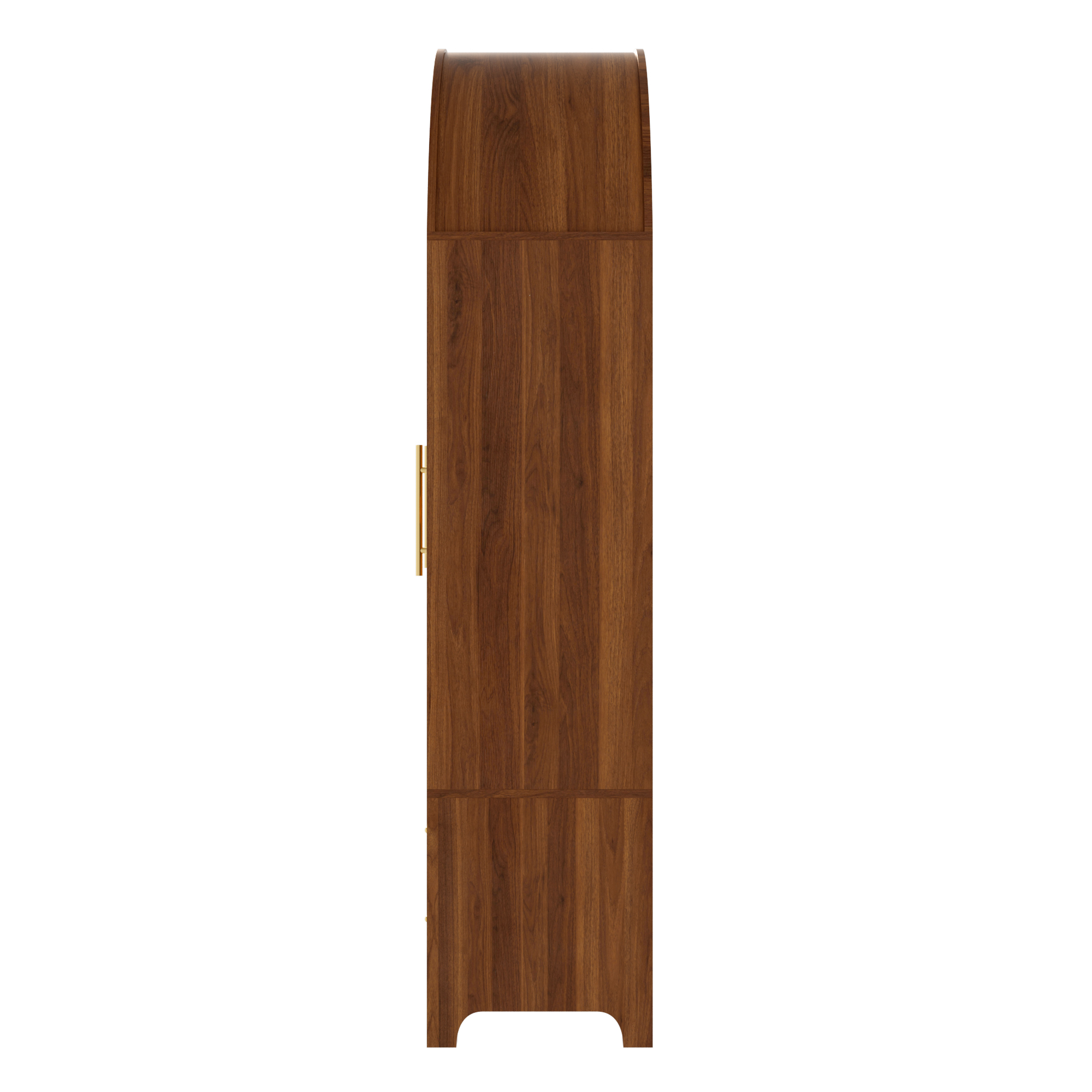 01 Sideboard, living room cabinet, storage cabinet, with 3 doors, 4 drawers and open arched compartment - Image 1