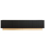 200 cm TV Stand | Fluted TV Cabinet in Luxurious Style, 4-Door with Large Storage, Living Room Media - Image 13