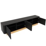 200 cm TV Stand | Fluted TV Cabinet in Luxurious Style, 4-Door with Large Storage, Living Room Media - Image 18