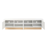 200 cm TV Console | Fluted TV Cabinet in Luxurious Style, 4-Door with Large Storage, Living Room Med - Image 14