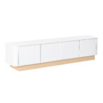 200 cm TV Console | Fluted TV Cabinet in Luxurious Style, 4-Door with Large Storage, Living Room Med - Image 15