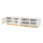 200 cm TV Console | Fluted TV Cabinet in Luxurious Style, 4-Door with Large Storage, Living Room Med - Image 17