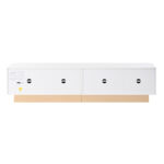 200 cm TV Console | Fluted TV Cabinet in Luxurious Style, 4-Door with Large Storage, Living Room Med - Image 20
