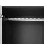 Multifunctional Makeup and Wardrobe Combination with Pull-out Stool, Full-length Mirror, Divided Mak - Image 5