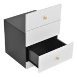 Multifunctional Makeup and Wardrobe Combination with Pull-out Stool, Full-length Mirror, Divided Mak - Image 6