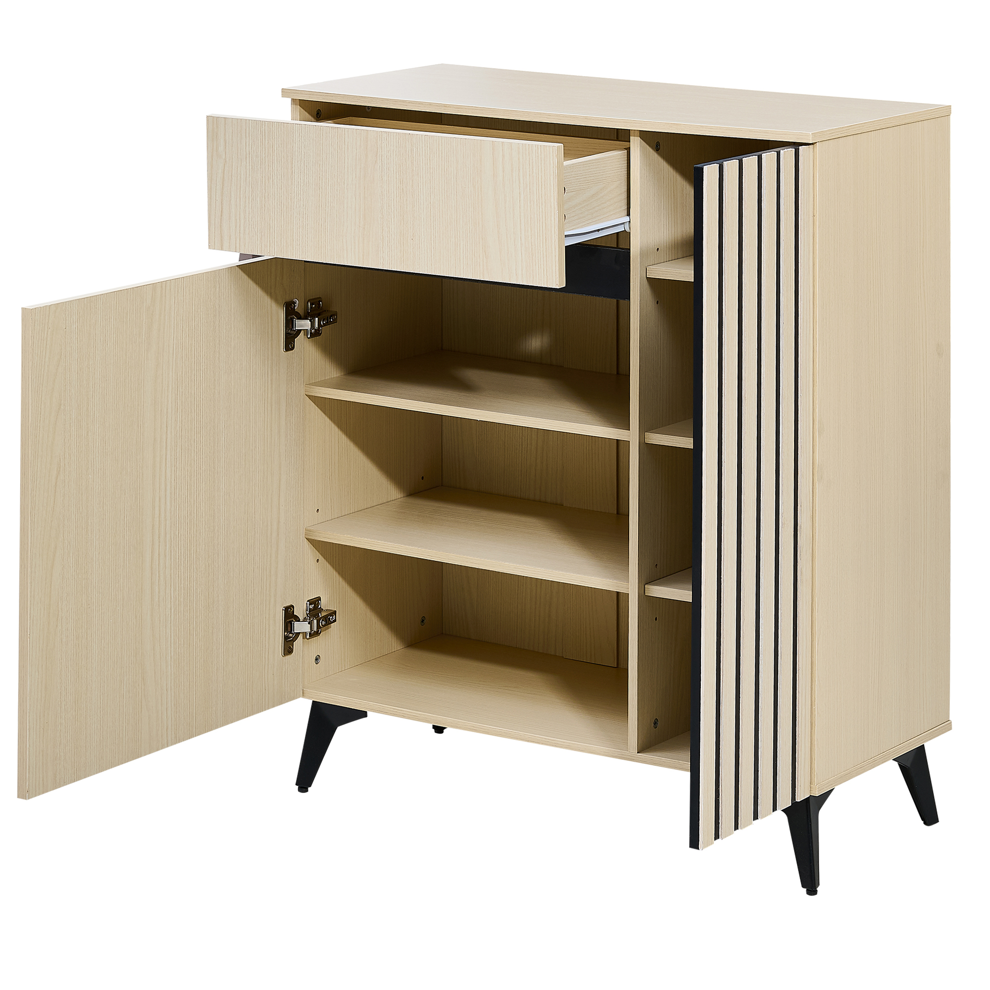 Sideboard, shoe cabinet with 2 doors and 1 drawer – versatile storage space for hallway, living room