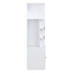 Wardrobe with storage space, multi-purpose cabinet in white/natural, wardrobe with drawers, clothes - Image 19