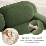Modular corner sofa without assembly, frameless sofa, ergonomic and pet-friendly, made of corduroy f - Image 10