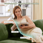Modular corner sofa without assembly, frameless sofa, ergonomic and pet-friendly, made of corduroy f - Image 35