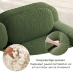 Modular corner sofa without assembly, frameless sofa, ergonomic and pet-friendly, made of corduroy f - Image 43