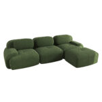 Modular corner sofa without assembly, frameless sofa, ergonomic and pet-friendly, made of corduroy f - Image 50