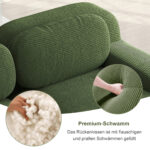 Modular corner sofa without assembly, frameless sofa, ergonomic and pet-friendly, made of corduroy f - Image 61