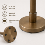 Höhenverstellbarer Beistelltisch aus Sinterstein, moderner ovaler Sofatisch mit 11 mm weißer Keramik - Image 7