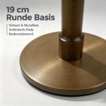 Höhenverstellbarer Beistelltisch aus Sinterstein, moderner ovaler Sofatisch mit 11 mm weißer Keramik - Image 16